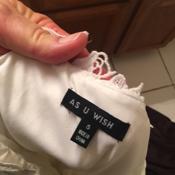 Dress White Lace Formal Prom gorgeous - Picture 5 of 8